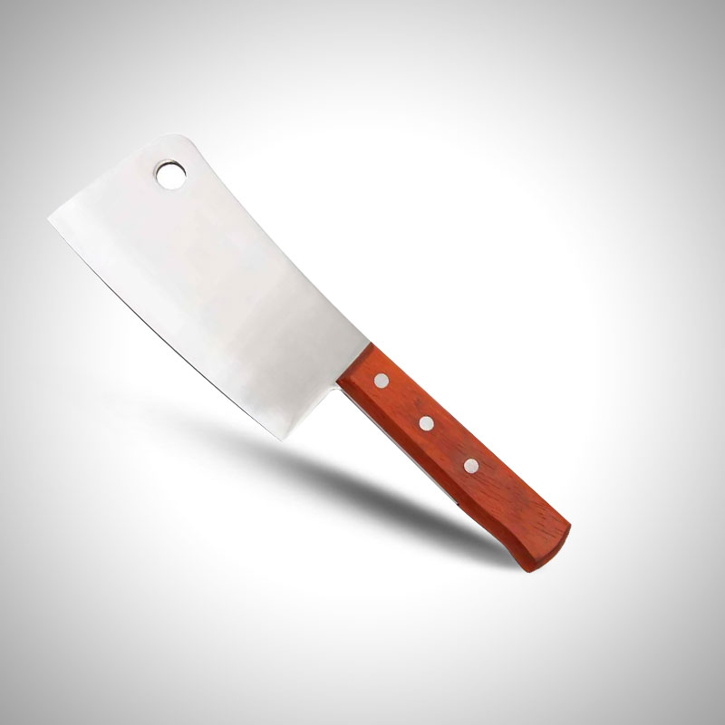 Hacha de cocina de mango de madera