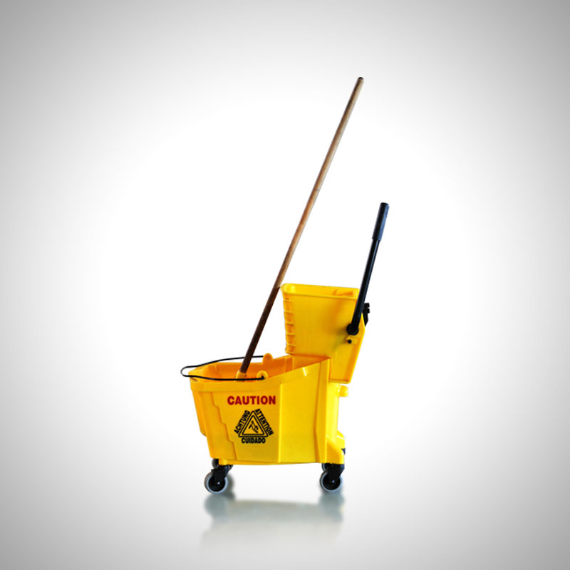 Cubeta con exprimidor